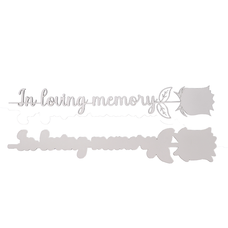 In Loving Memory Rose Sublimation Blank MDF Rose(white)