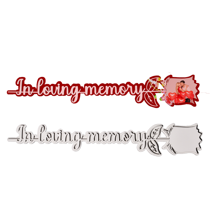 In Loving Memory Rose Sublimation Blank MDF Rose(white)