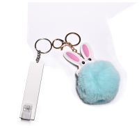 Sublimation MDF Credit Card Grabber with Bunny Plush（green）