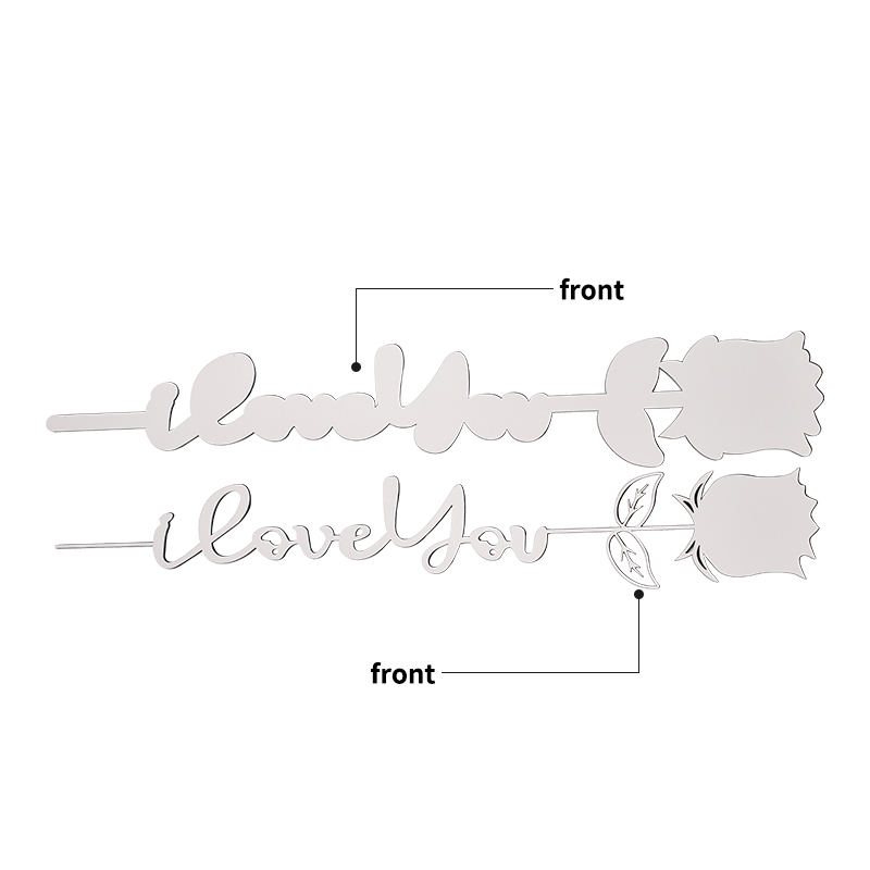 In loving memory i love you sublimation MDF rose （white）