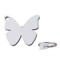 Sublimation Butterfly Shape Blank MDF Keychains