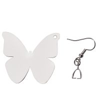 Sublimation Blank Butterfly MDF Earrings 1 pairs