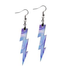 Sublimation Blank MDF Earrings Lightning Shape 1 pairs