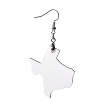 Sublimation Texas Shape MDF Earrings 1 pairs