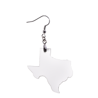 Sublimation Texas Shape MDF Earrings 1 pairs