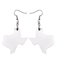 Sublimation Texas Shape MDF Earrings 1 pairs