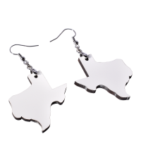 Sublimation Texas Shape MDF Earrings 1 pairs