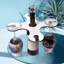 Sublimation Blank MDF 4-Cup Wine Caddy Wine Glass Holder