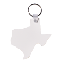 Texas shape Sublimation Blank MDF Keychains Double Sided Printing