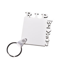 Double Sided Printing Sublimation Blank MDF Keychains-RIP WE LOVE YOU