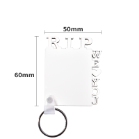 Double Sided Printing Sublimation Blank MDF Keychains-RIP WE LOVE YOU