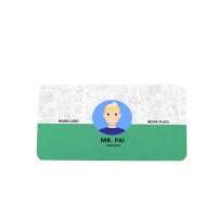 Sublimation Blank MDF magnet Staff Name Card(rectangle)