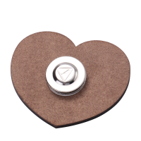 Sublimation Blank MDF Magnet Work Staff Name Badge  (heart)