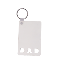 Sublimation Blank MDF Double-sided Carved Keychains(DAD)