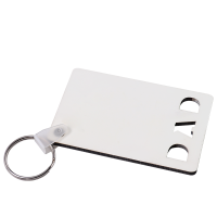 Sublimation Blank MDF Double-sided Carved Keychains(DAD)