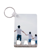 Sublimation Blank MDF Double-sided Carved Keychains(DAD)