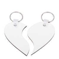 Double-sided Sublimation Blank MDF Keychains (heart)