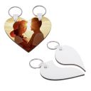Double-sided Sublimation Blank MDF Keychains (heart)
