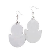 Double-sided Sublimation Blank MDF Earrings 1 pairs (chick)