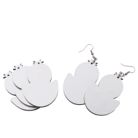 Double-sided Sublimation Blank MDF Earrings 1 pairs (chick)