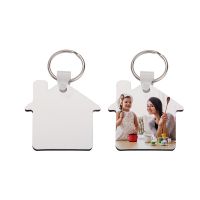DIY Printing Sublimation MDF Double-sided Keychains( House )