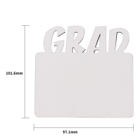 Sublimation Blank MDF Fridge Magnets GRAD