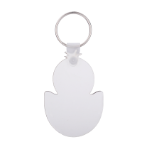 Double-sided Sublimation Blank MDF  Keychains(chick)