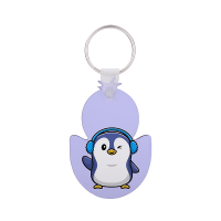Double-sided Sublimation Blank MDF  Keychains(chick)