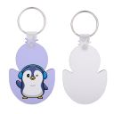 Double-sided Sublimation Blank MDF  Keychains(chick)