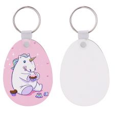 Double-sided Sublimation Blank MDF  Keychains(Easter Egg )