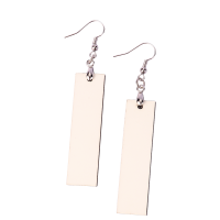 Double-sided Sublimation Blank MDF Earrings 1 pairs (Strip)