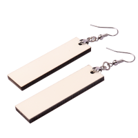 Double-sided Sublimation Blank MDF Earrings 1 pairs (Strip)