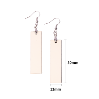 Double-sided Sublimation Blank MDF Earrings 1 pairs (Strip)