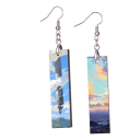 Double-sided Sublimation Blank MDF Earrings 1 pairs (Strip)