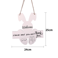 Sublimation MDF Door Hanging Ornaments Door Hanger(rabbit)