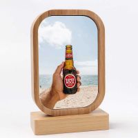 Sublimation Bamboo Photo Frame with Magnet Stand(rectangle)