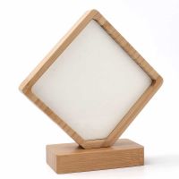 Sublimation Bamboo  Photo Frame with Magnet Stand(diamondl)