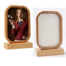 Sublimation Bamboo Photo Frame with Magnet Stand(rectangle)