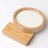 Sublimation Bamboo Photo Frame with Magnet Stand(round)