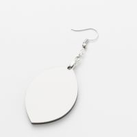 Double-sided Sublimation Blank MDF Earrings 1Pairs ( leaf )