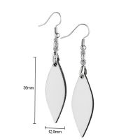 Double-sided Sublimation Blank MDF Earrings 1Pairs( Willow )