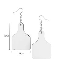 Double Sided Sublimation MDF Earrings 1Pairs(Cowtag)