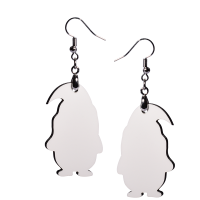 Double Sided Sublimation MDF Earrings 1Pairs(penguin)