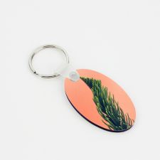 Double sided printing Sublimation Blank MDF Keychains( long Oval)