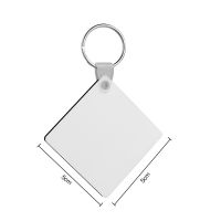 Double sided printing Sublimation Blank MDF Keychains( Diamond)