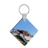 Double sided printing Sublimation Blank MDF Keychains( Diamond)