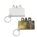 Double sided printing Sublimation Blank MDF Keychains( DAD)