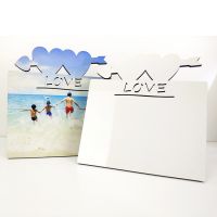 Sublimation Blank MDF Photo Frame-LOVE