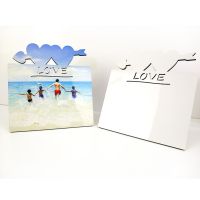 Sublimation Blank MDF Photo Frame-LOVE