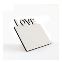 Sublimation Blank MDF Photo Frame-LOVE